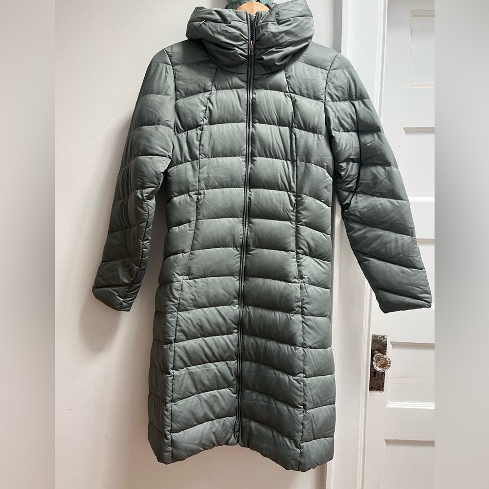 Patagonia Womens Downtown Loft Parka Jacket Quilted Down - XS Gray